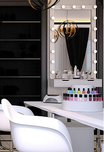 Nagerbazar beauty salon lounge waiting area